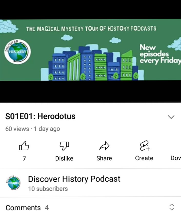 HistoryPodcast's tweet image. Can't believe the podcast has had 60 views on its first day on YouTube! 😁 Huge thanks to everyone for the support, means alot 😎

You can also catch it on Spotify

open.spotify.com/episode/3tCn1K…

#discoverhistorypodcast #historypodcast #herodotus #history #classics #podcast
