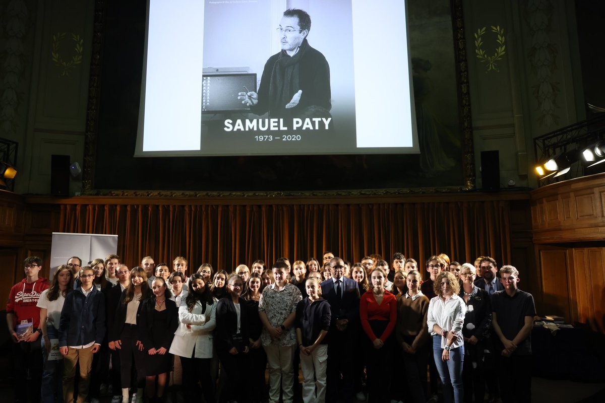 Le prix Samuel Paty récompense l’esprit critique, la capacité à faire reculer les préjugés par le savoir. Honoré et ému d'être à la Sorbonne pour la remise de ce prix qui perpétue l'ambition de Samuel Paty : faire vivre la liberté d'expression sous toutes ses formes.
