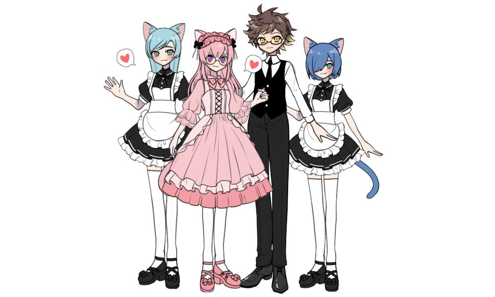 DevDuckDan's tweet image. Can we start a cute VTuber Family trend?! :) 🤖🍑🦆🤖@MyLittleAmni  @android_aria 
#vtuber #vroid #family