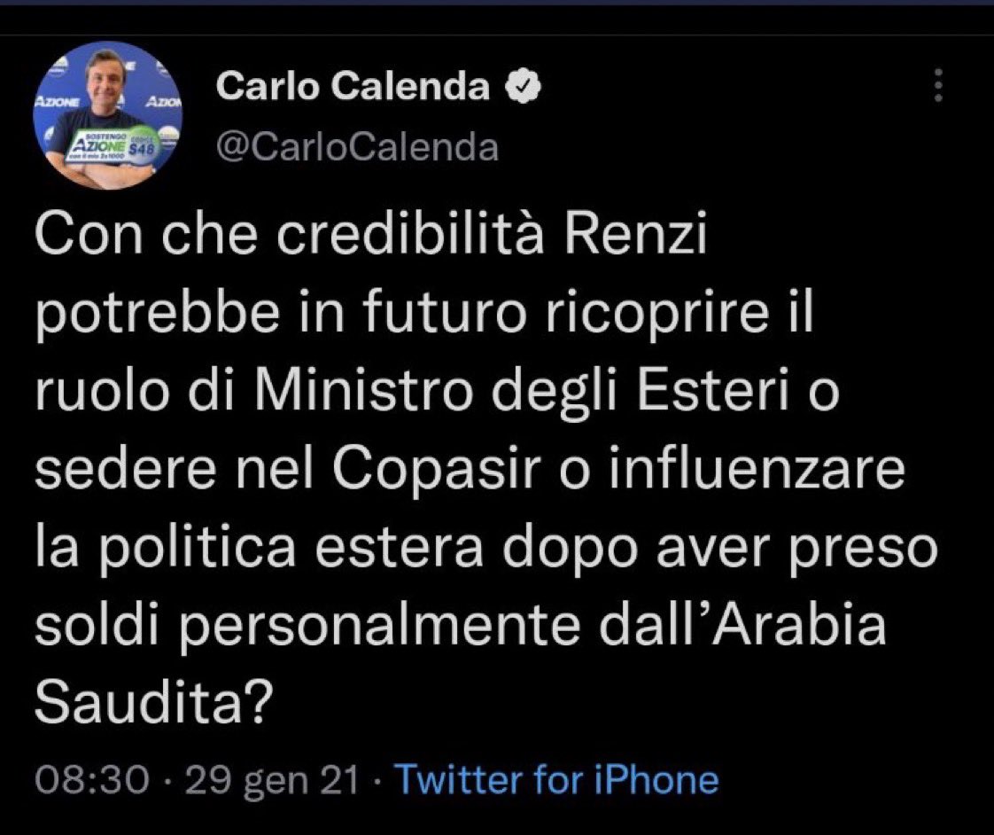 cicciorosina's tweet photo. lo lascio qui nell'eventualità a italia viva venga assegnata la presidenza del copasir prego https://t.co/y9hK5OBNP9