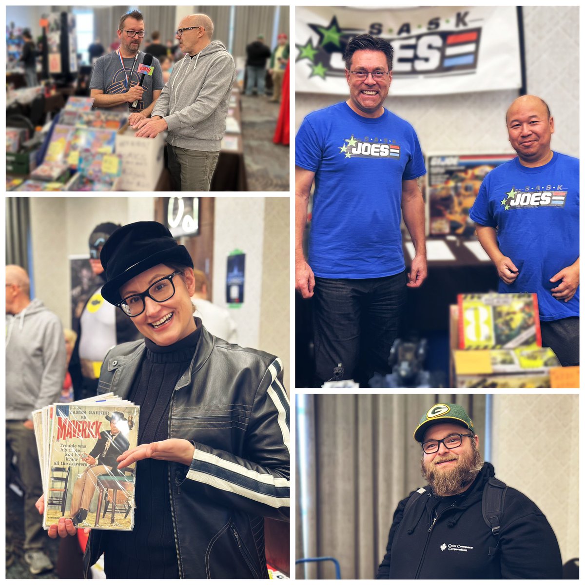 Just what Saskassemble Comics &amp; Collectibles Showcase needed: More Tony &amp; Steve, more Jody &amp; Maverick, More Sask Joes, and of course…way #MoreMurray.

#saskassemble #yxe #punchtv #punchradio #gijoe #comics #collectibles #actionfigures