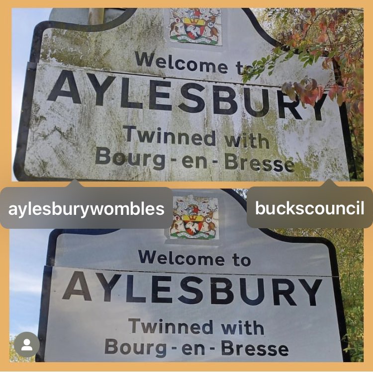 AylesburyWombl1's tweet photo. Its been fun so far 24HR WOMBLE #litterpicking thanks to @TheCodfatherAY for tea #sausagechips went down a treat. We also did a bit of #signcleaning 11 hours done https://t.co/IfNM5nVZsS