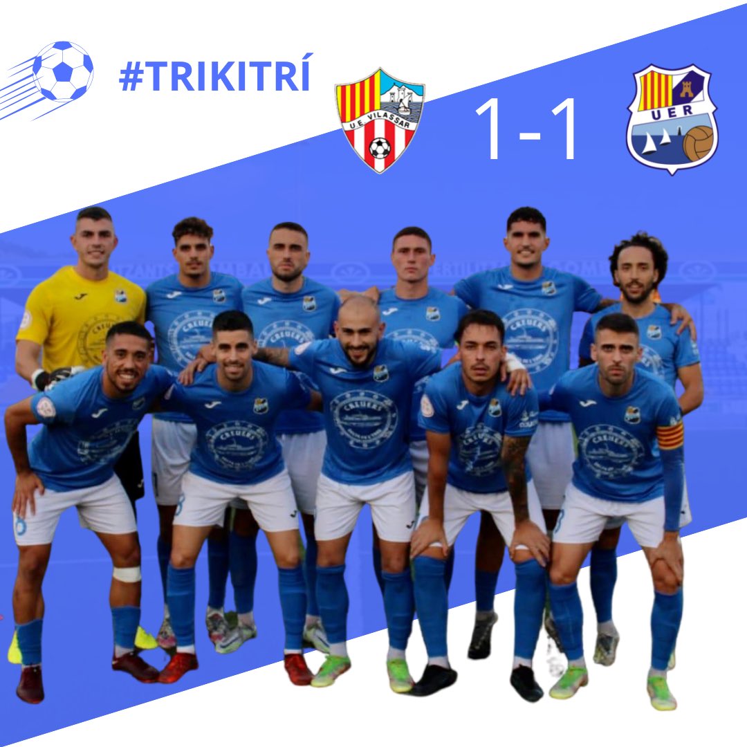 Sumem un punt en el Xevi Ramon, en un molt bon partit de l'equip Rapitenc.

#Trikitrí #AquíVivifmFutbol #3RFEF5 #3cat1 #F7G1 #futbolcat #FutbolBase #formació
