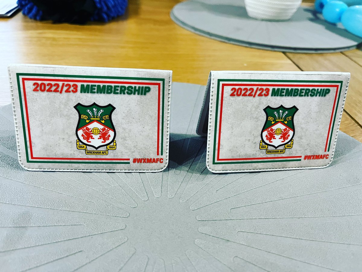 KieronLea's tweet photo. @Wrexham_AFC @VancityReynolds @RMcElhenney Wrexham 22-23 membership let’s go 👊🏼. https://t.co/0V4uHxjWR4