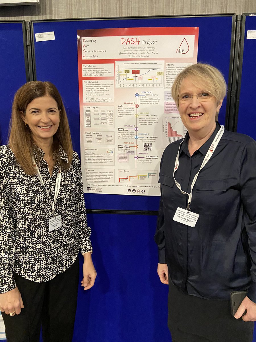 <a href="/SayersLou/">Lou Sayers</a> <a href="/EMcConnell99/">Elaine McConnell</a> <a href="/shannaragh/">Deirdre Winters</a> <a href="/HCPA11/">HCPA</a> <a href="/BelfastTrust/">Belfast Trust</a> Well done <a href="/ClaireForde12/">Claire Forde</a> and <a href="/SayersLou/">Lou Sayers</a> Runners up in the Haematology Association of Ireland Nursing &amp; AHP Poster Presentation #HAI #HAI2022 Perfect end to the perfect team adventure.⭐️ #TeamHaem ❤️