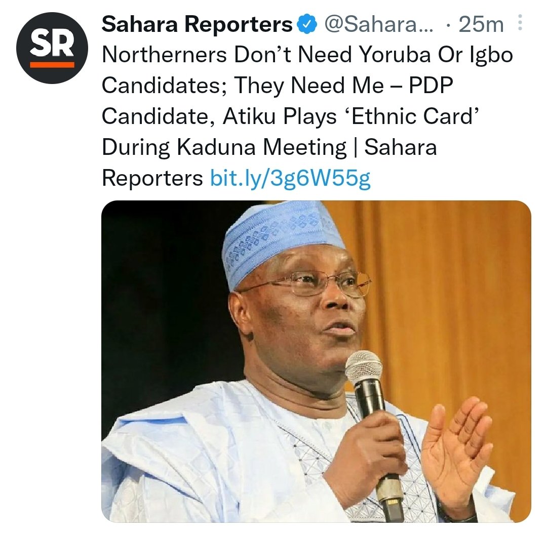 This is too low for someone who has most benefitted from Nigeria. Anyway I knew it would get to this point because of his level of desperation.