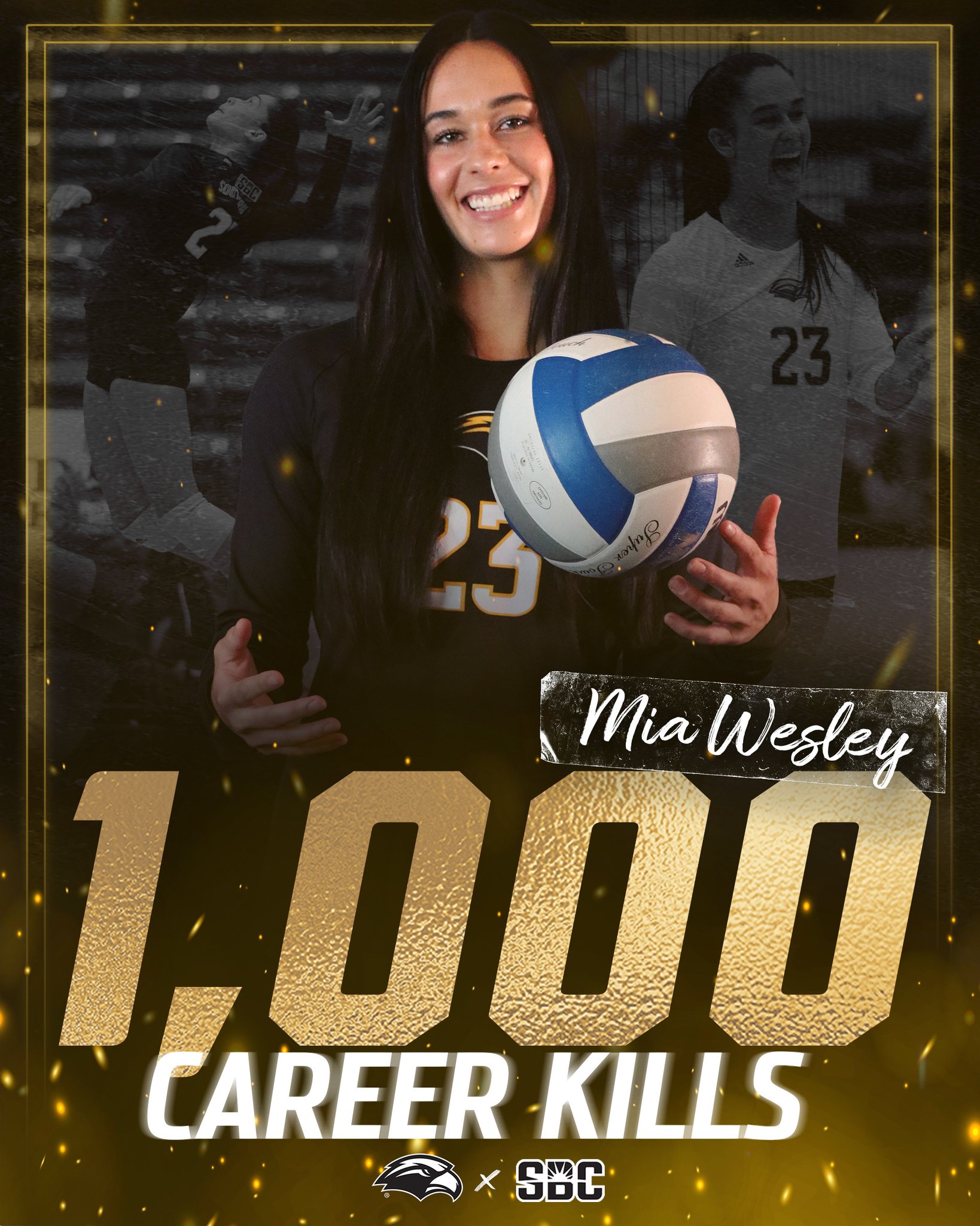 Southern Miss Volleyball on Twitter "𝐁𝐎𝐎𝐌 ‼️ Congrats to miajwes on