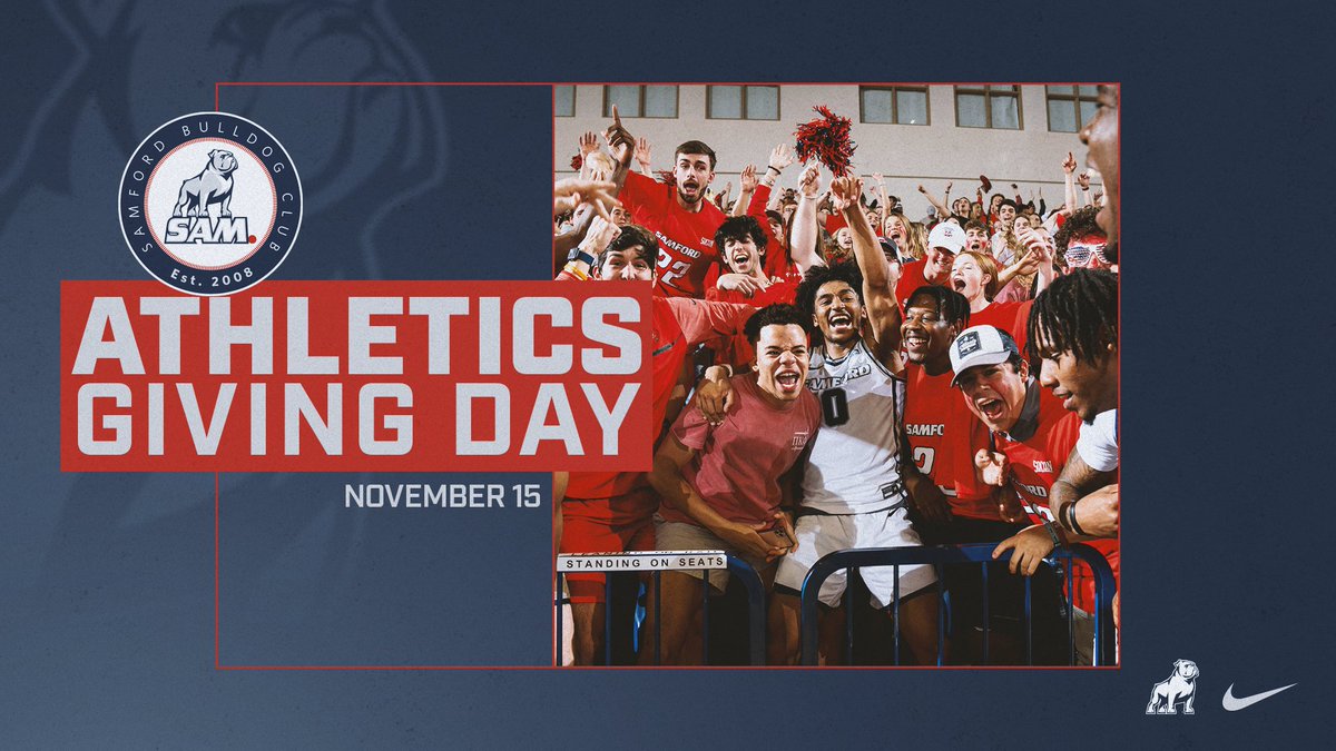 𝙈𝙖𝙧𝙠 𝙔𝙤𝙪𝙧 𝘾𝙖𝙡𝙚𝙣𝙙𝙖𝙧𝙨 🗓️ 

Athletics Giving Day is just 𝐨𝐧𝐞 𝐦𝐨𝐧𝐭𝐡 𝐚𝐰𝐚𝐲.

#AllForSAMford