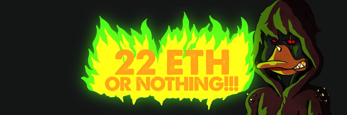 22 Eth or Nothing! 

Here I explain how and why we are going to make it happen 👇🏻 🧵