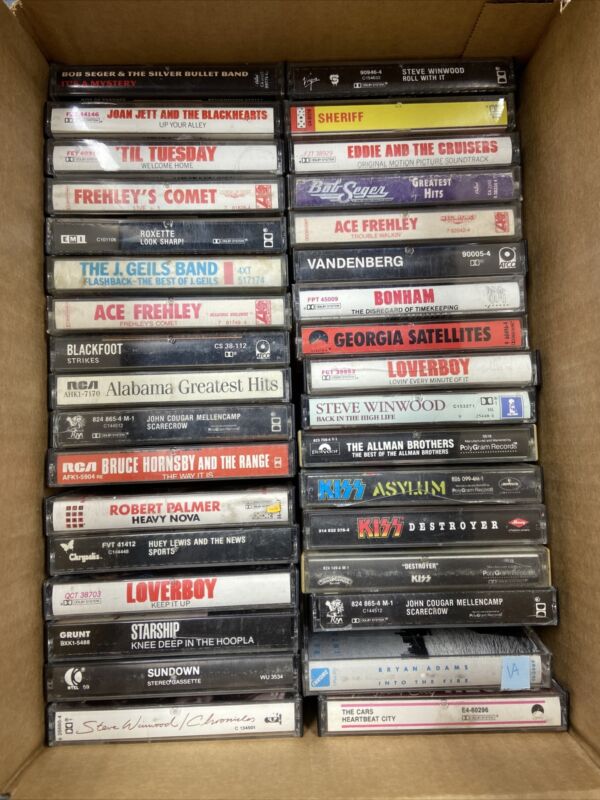 Tape Junkies on Twitter "Lot of 34 Various 70s 80s Rock Audio Cassette