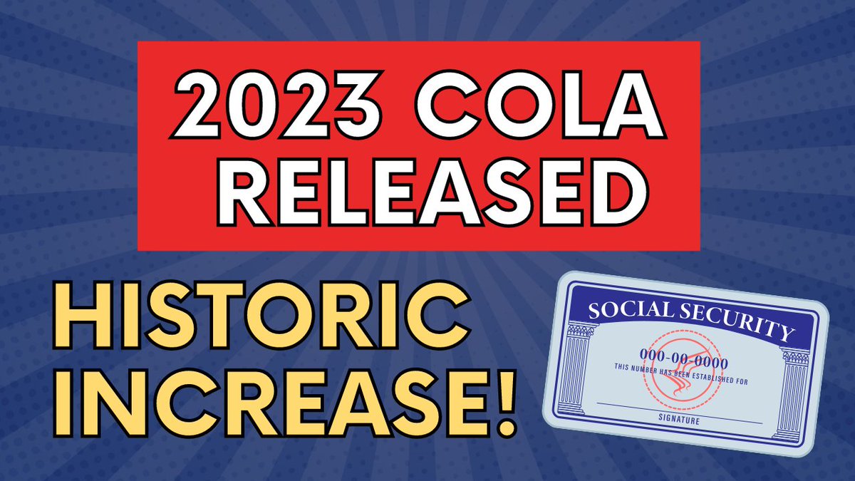 55retire's tweet photo. SOCIAL SECURITY COLA 2023 RELEASED: Along with the historic increase, it may actually change the timing of when you take Social Security. In this video I will share with you the little known change and how it might impact you. Watch now ➡️ https://t.co/oFDdRZsRBX https://t.co/9vVjZs6wpI