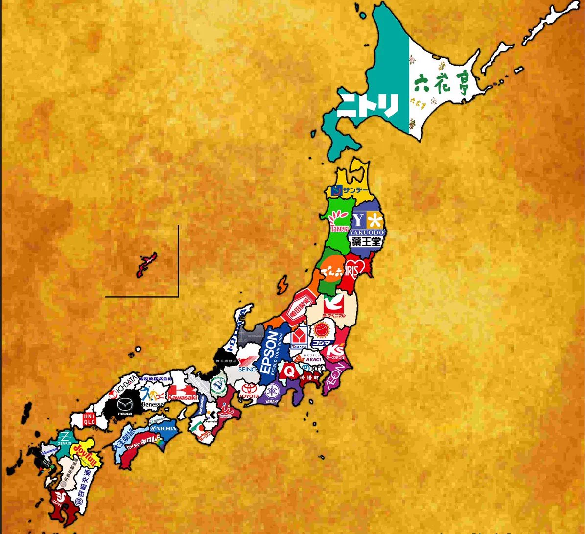 見るだけで楽しい！都道府県を代表する企業で日本地図を作ると…！？