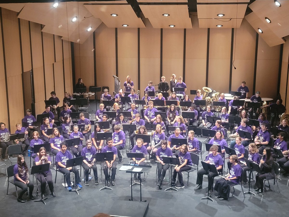 So proud of four <a href="/NorthLambton/">North Lambton</a> music students who participated in the Western Intermediate Honour Band. They learned 4 pieces in two days and put on an excellent concert today. <a href="/LKDSB/">Lambton Kent DSB</a>