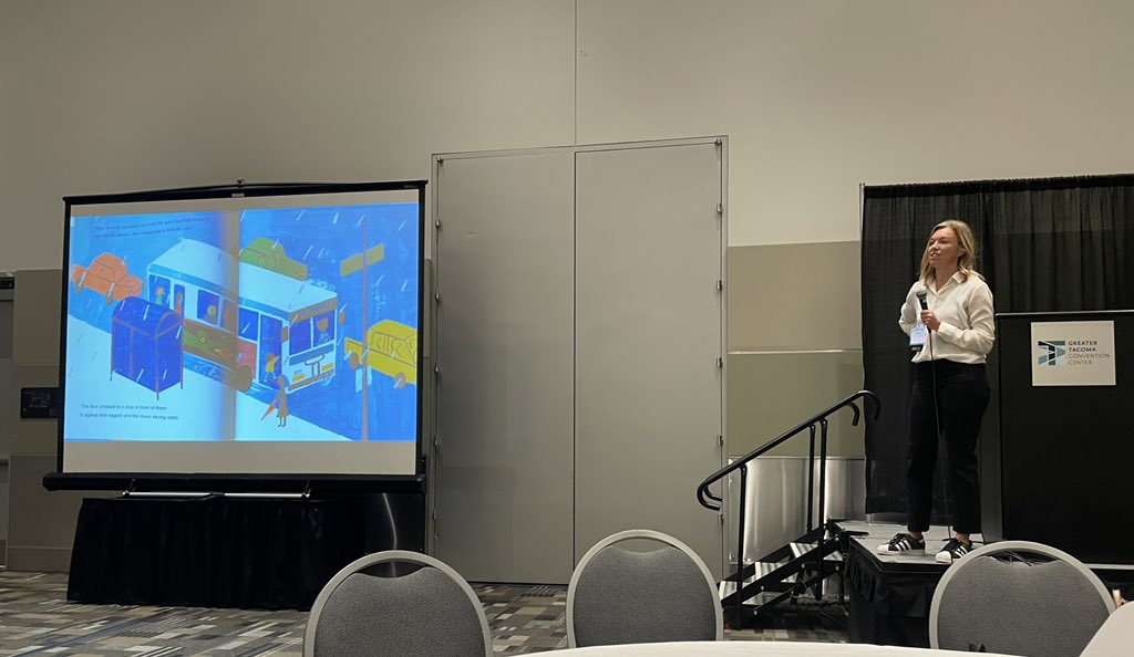 jnovakowski_'s tweet image. How do we celebrate the joy and wonder of children’s ideas? How do we support children to think expansively about stories as mathematical sense-makers? Open notice and wonder with @allisonhintz124 #nwmc22 #mathematizingchildrensliterature