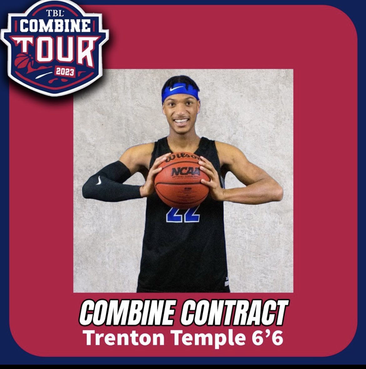 Proud of our guy <a href="/Trent_temple6/">Trent</a> for doing well in TBL combine and is now entering the draft for TBL as he starts his pro journey. Congrats Trent! #CrusaderPros #NoExcuses