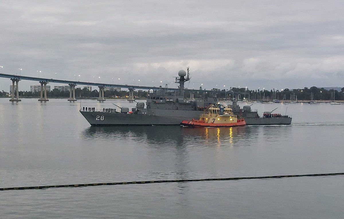 WarshipCam's tweet photo. Peruvian Navy Pohang-class corvette BAP Guise (CM-28) (former ROKS Suncheon (PCC-767)) coming into San Diego - October 15, 2022 #bapguise #cm28
* photo courtesy of @doot_reborn https://t.co/JWmOPPVX1f