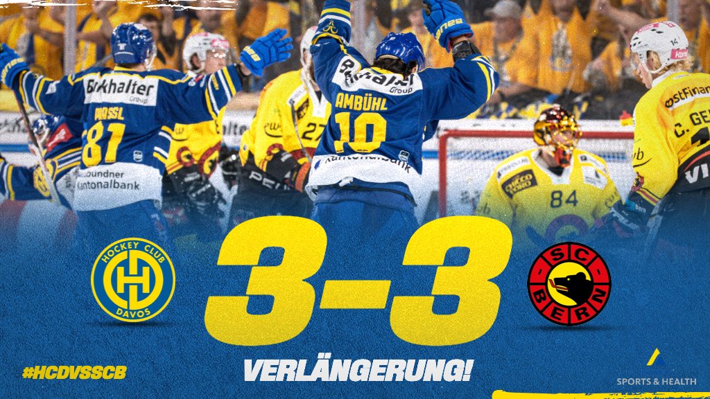 HCD_offiziell's tweet photo. ⏸️ 60' Waaau! Davos zieht den Kopf im letzten Moment aus der Schlinge!💪💪💪 #44Stransky und #27Nygren hauen die Scheiben in der 58. und 59. in die Maschen! Verlängerung!

#HCDvsSCB 3:3* https://t.co/ToPIjnaebA