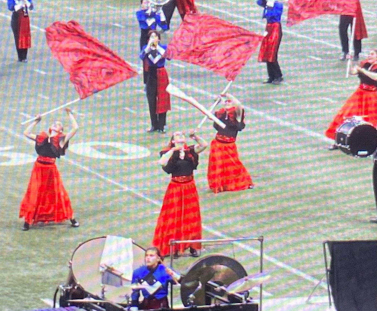 Proud color guard Mama! Great performance today, Aniela🌹🚩