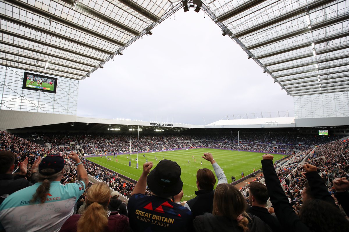 👏 Thanks to everyone who travelled to Newcastle this afternoon to support #EnglandRL! 

👋 See you in Bolton next Saturday... 🏴󠁧󠁢󠁥󠁮󠁧󠁿