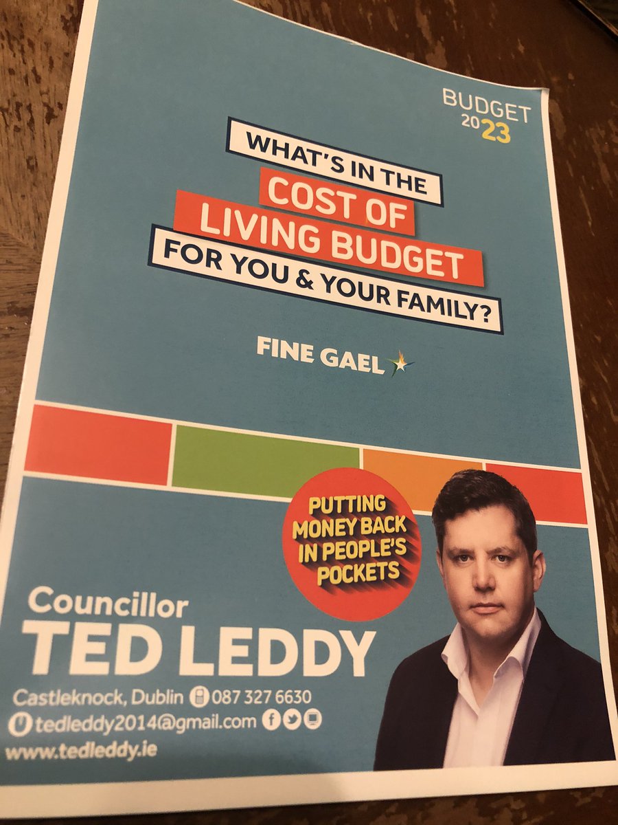 TedLeddy's tweet photo. Lots of interesting discussions on the  doors today with our Budget 2023 leaflet. The whole FG team were out. It was Laurel Lodge for me. #dubw https://t.co/Mwynnx6E4P
