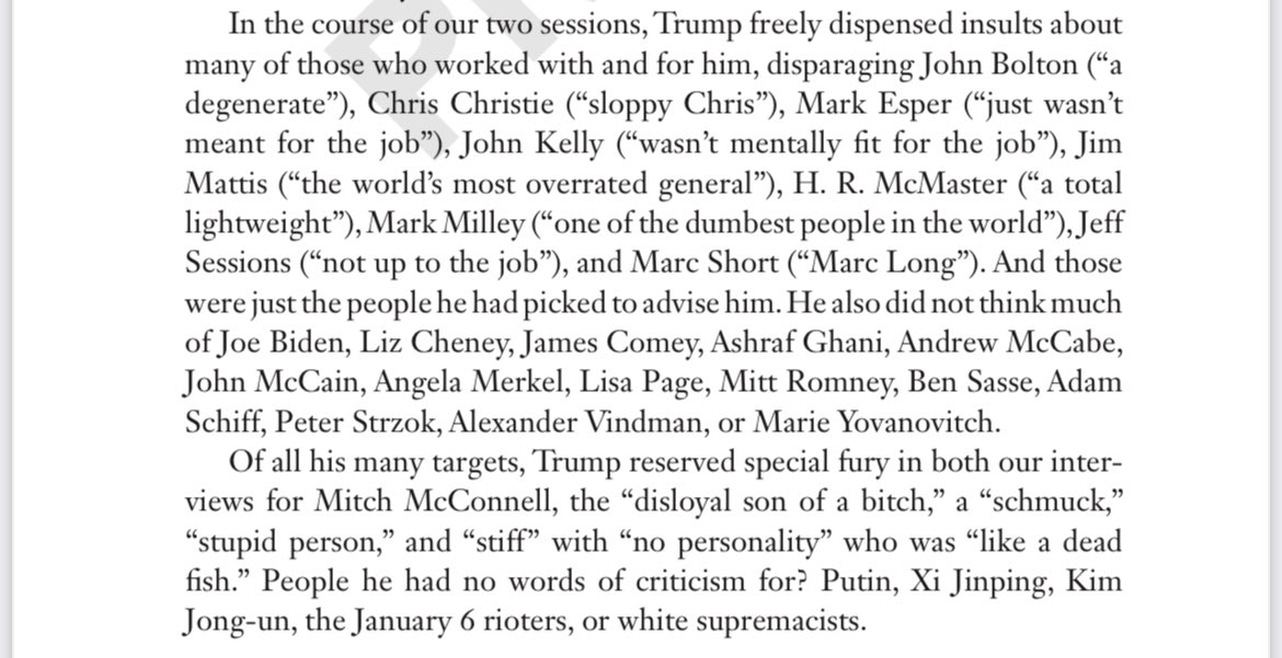 Who does Trump reserve his anger for -- and who escapes his ire? He made that clear in during interviews for 'THE DIVIDER: Trump in the White House, 2017-2021,' w/⁦@sbg1⁩