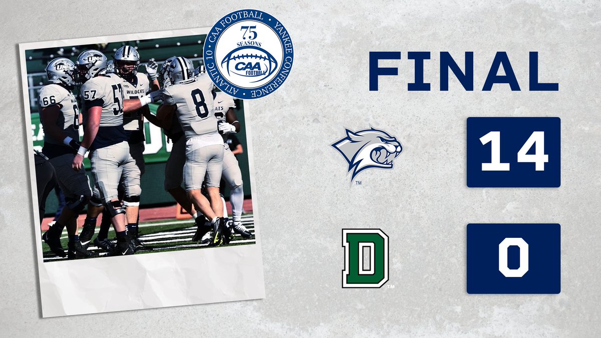 A 🪨-solid road win.

<a href="/UNH_Football/">New Hampshire Football</a> posts a shutout to win the Granite Bowl!

#CAAFB