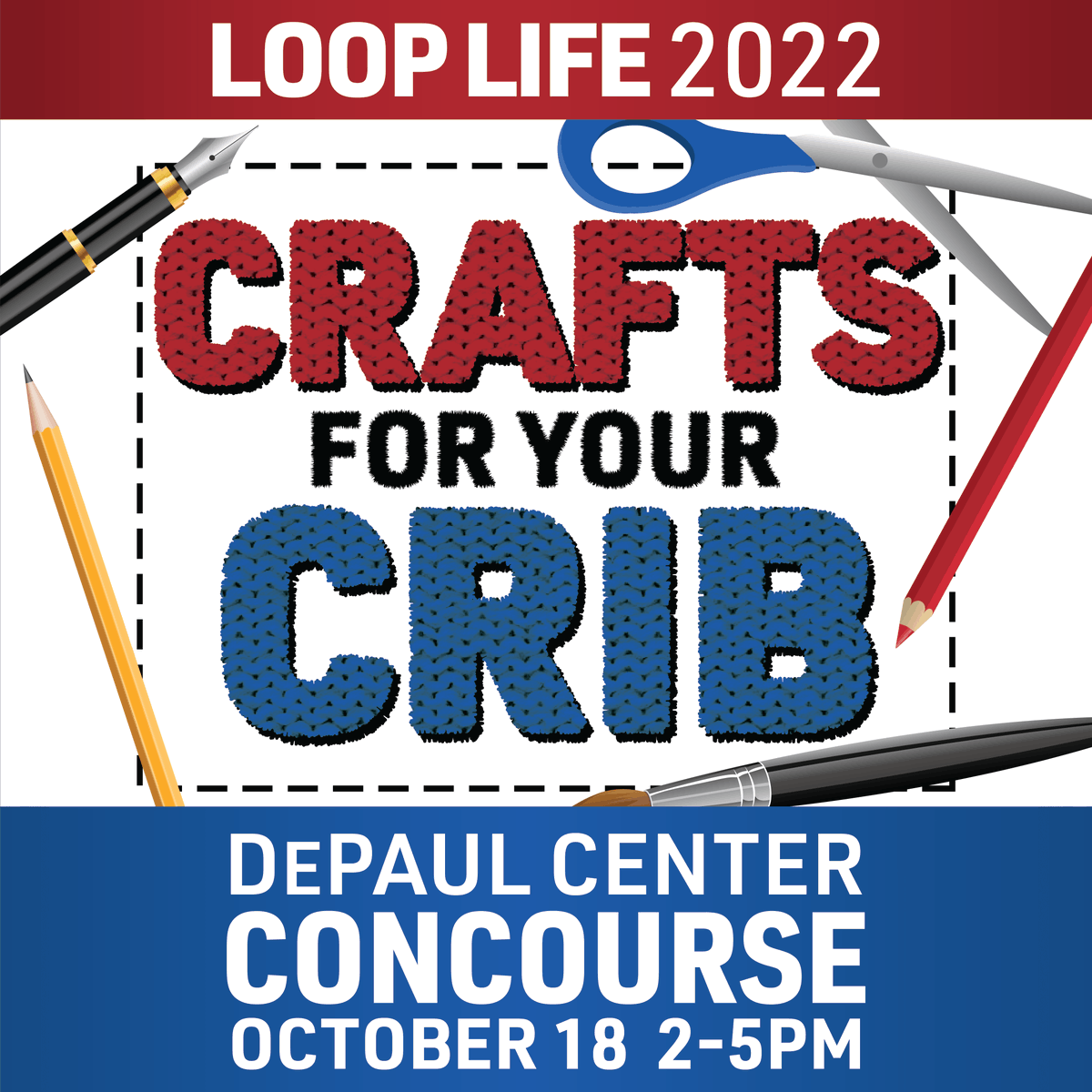 DePaulLoopLife's tweet photo. Loop Life 2022 Events continue! Join us on Tuesday (10/18) for Crafts for Your Crib! You will be provided with different types of decor to be creative with! The event will take place on the DePaul Center Concourse from 2:00 PM-5:00 PM. Hope to see you there! 🖌 https://t.co/8C0vxFnolf