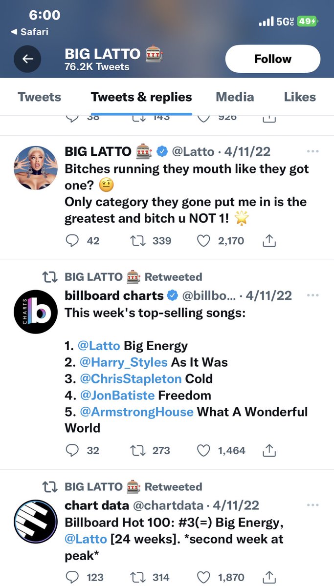 chromefeen's tweet photo. Latto was actually the person who was subtweeting Nicki Minaj back in march https://t.co/bXmovwxJM5