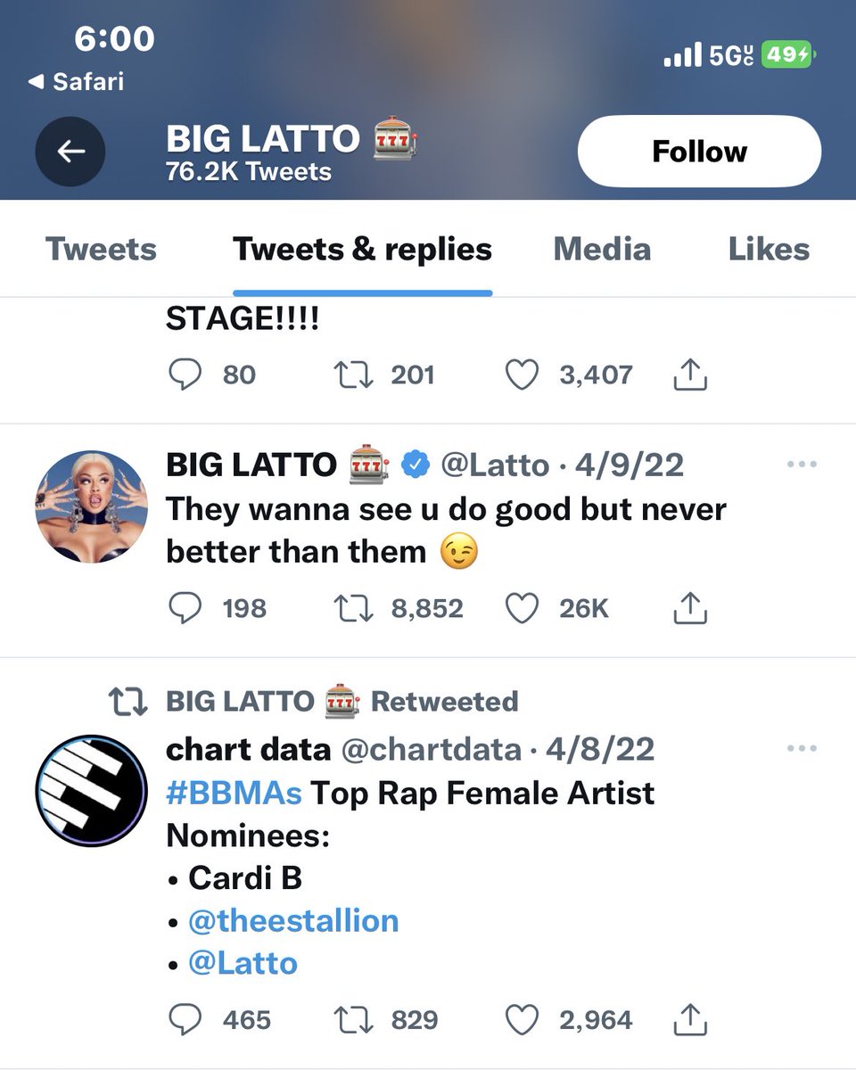 chromefeen's tweet photo. Latto was actually the person who was subtweeting Nicki Minaj back in march https://t.co/bXmovwxJM5