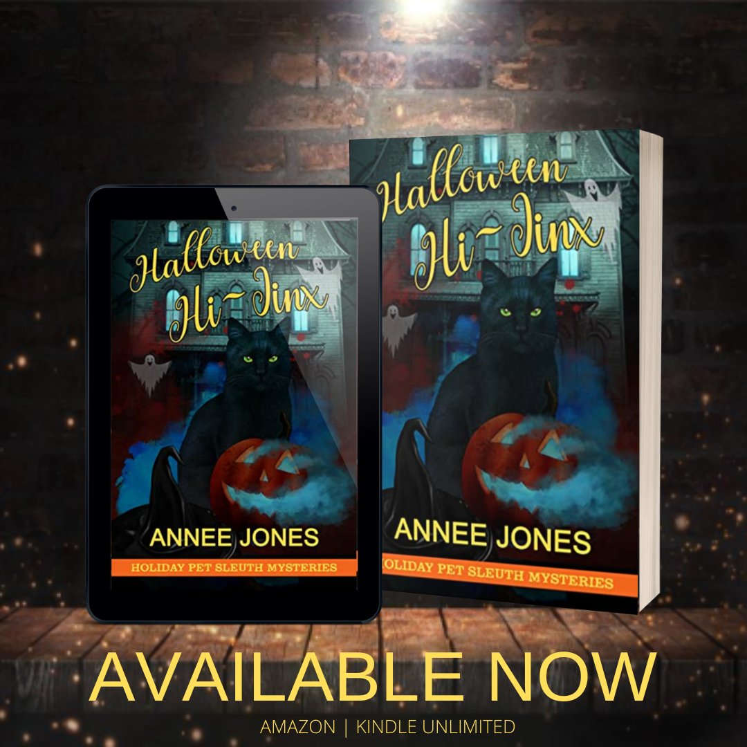 ✩★ HALLOWEEN HI-JINX IS LIVE! ✩★ 
#availablenow by #anneejones 
#bookish #halloween #romance #kindleunlimited #cozymystery #dsbookpromotions 

Hosted by <a href="/DS_Promotions1/">DS Book Promotions</a> amazon.com/dp/B0B75X4L5M/
