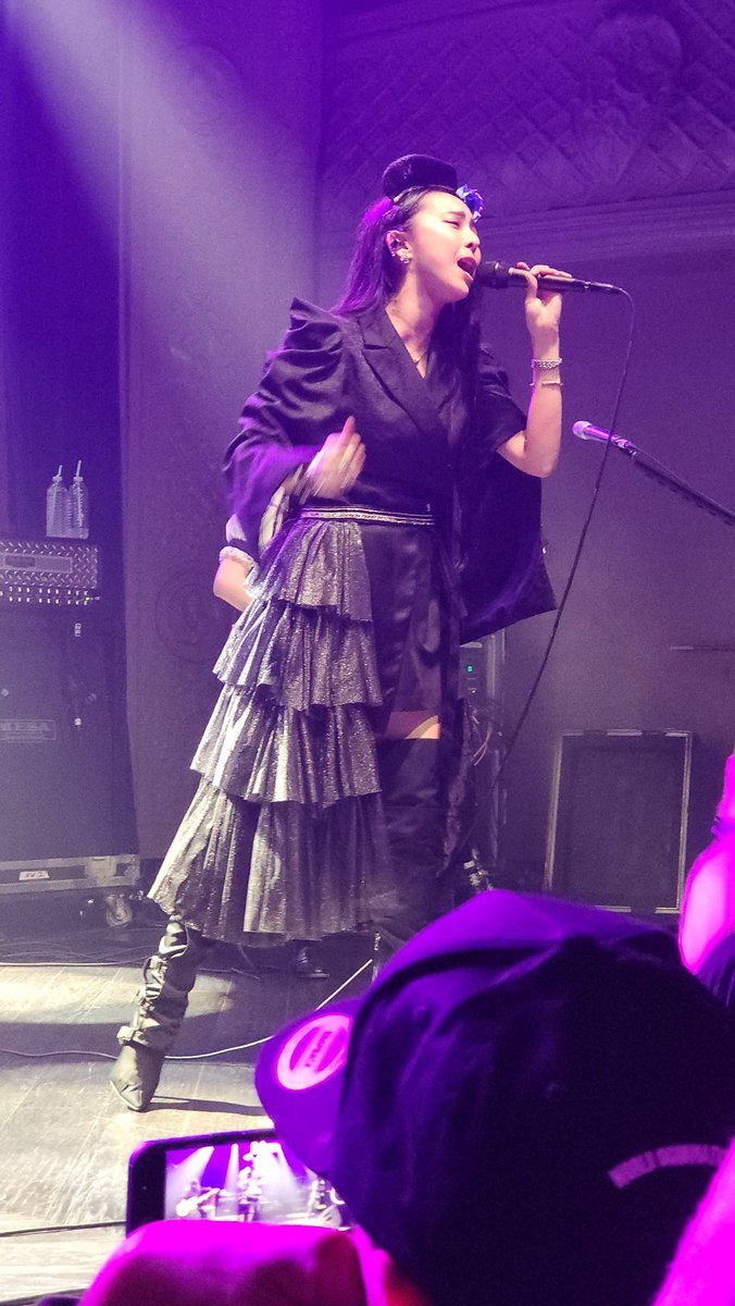 alcoholwipes's tweet photo. @bandmaid #AugustHall US Tour 2022. The hardest to get a picture was   Akane as I was on a far side and off angle. And I've just realized the venue lighting was different for each picture which was really cool. https://t.co/qU12GNzfUJ