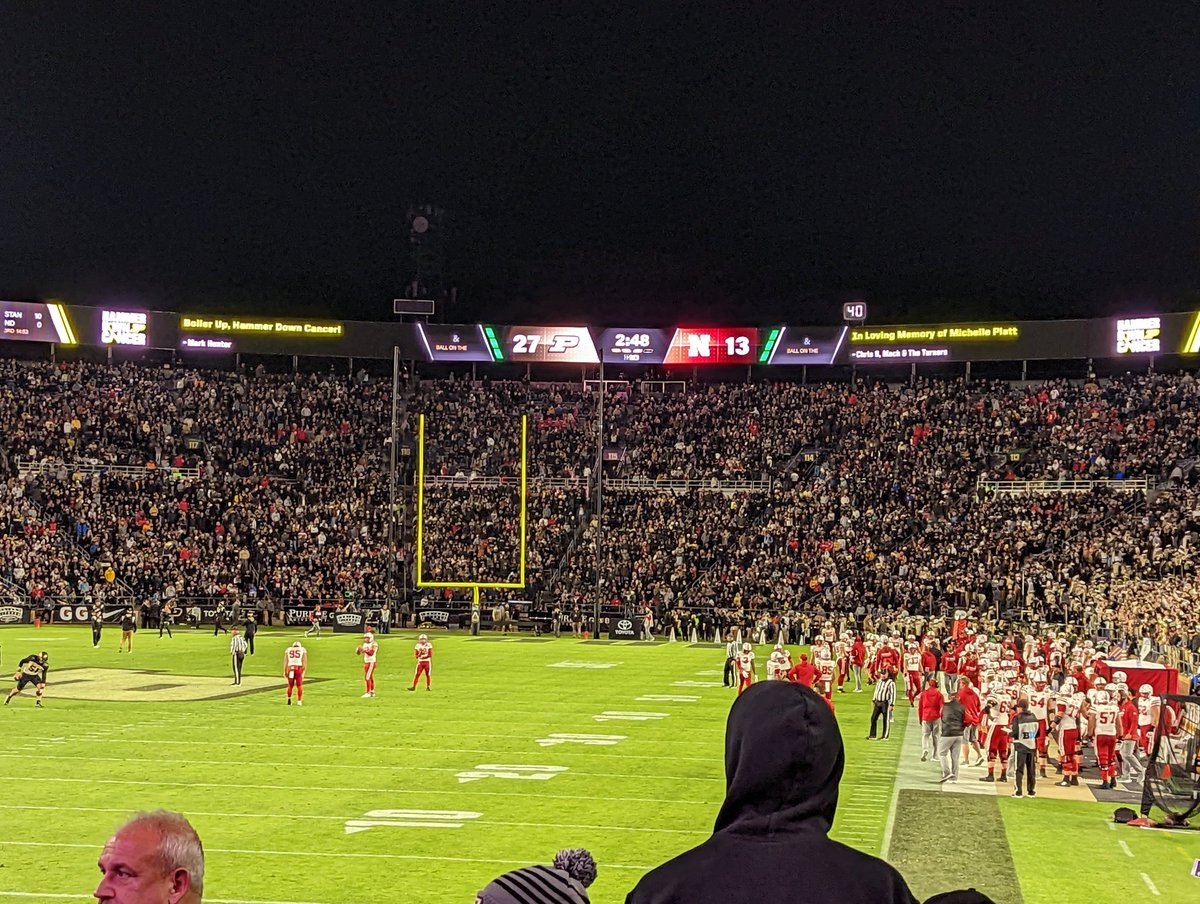 Getting ready for the second half! #BoilerUp