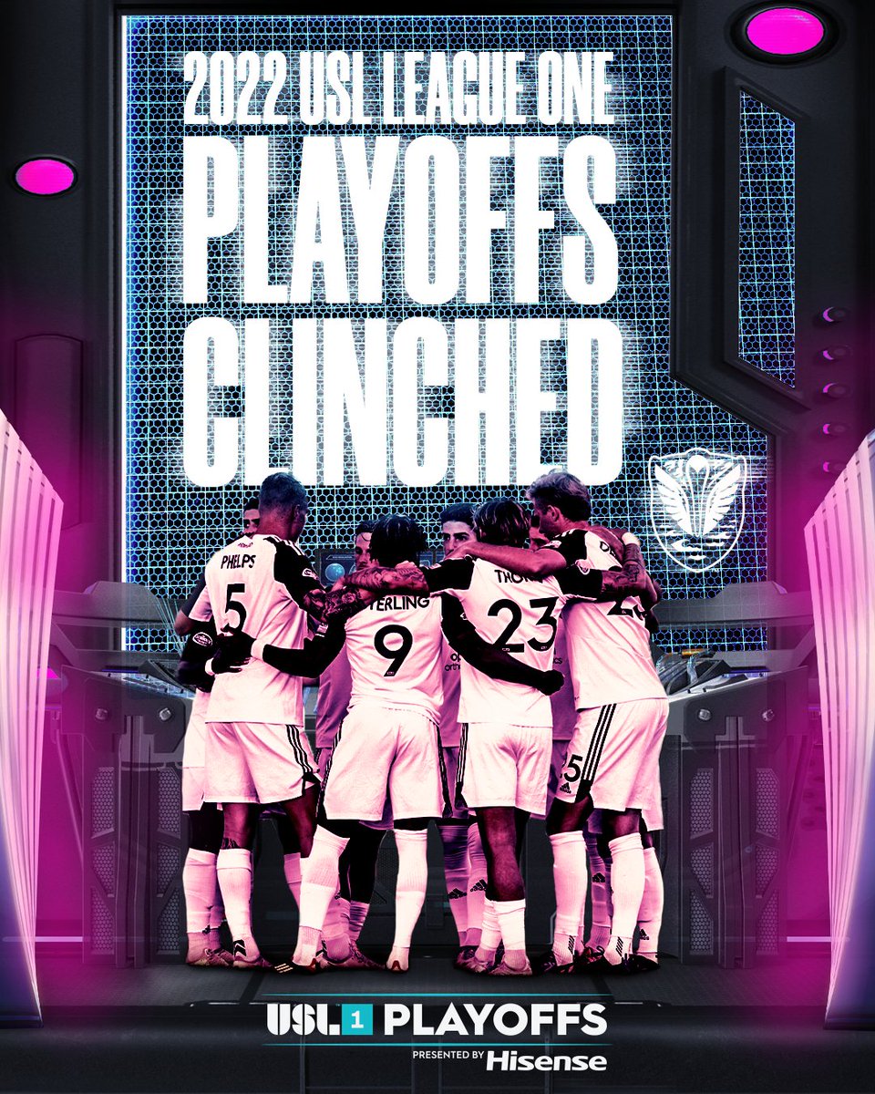 USLLeagueOne's tweet photo. Storming the postseason party for the first time ⛈

@Tormenta_FC is heading to the 2022 USL League One Playoffs presented by @Hisense_USA!

#VamosTormenta // #WeAreOne https://t.co/2eVuyiDxoM
