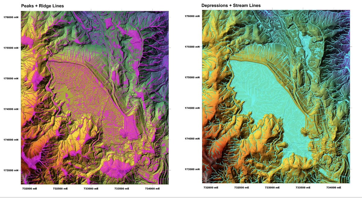 Earthworker_EG's tweet photo. Peaks &amp; Depressions #GIS #TerrainAnalysis https://t.co/DrwpxtQ0Q5