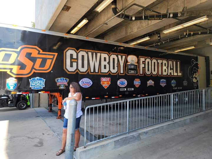 @TropicalBowlUSA at Camping World Stadium Head Coach Jim Collins @fbcoach51 scouting @TCUFootball vs @OSUAthletics #TropicalBowl #Orlando