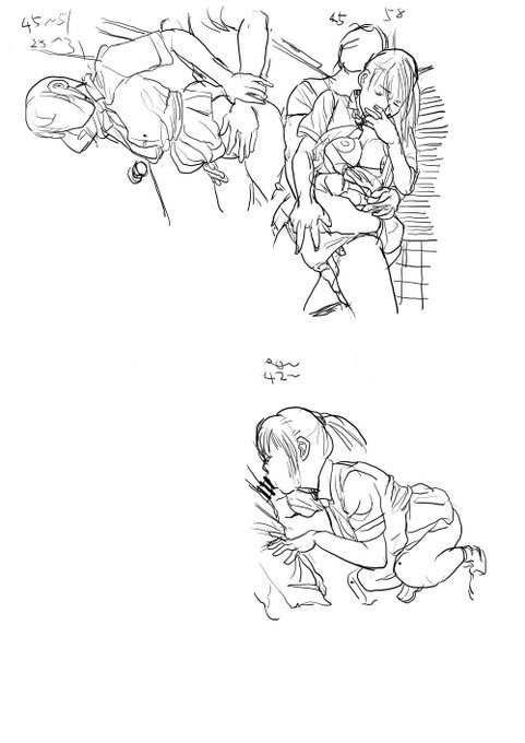 【R-18注意】写真模写練習。 