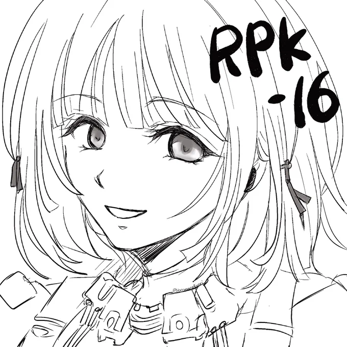 RPK-16さんをお絵描き。 #ドルフロ 