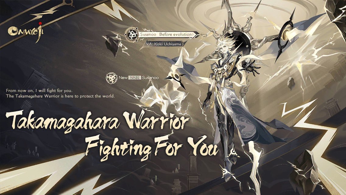 hattchii's tweet photo. #Susanoo Reshape fate! Brand new SSR shikigami Susanoo arrives in Heian-Kyo! SP/SSR summoning chance up. Come and form pacts with him! https://t.co/pgRnKHx1H8
