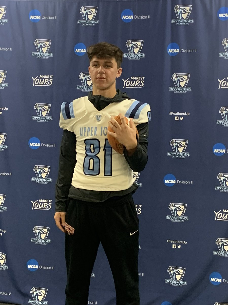 brody_hartig's tweet photo. Had a great time @Upper_Iowa_FB thank you @CoachParling https://t.co/2nYuojq0Dz
