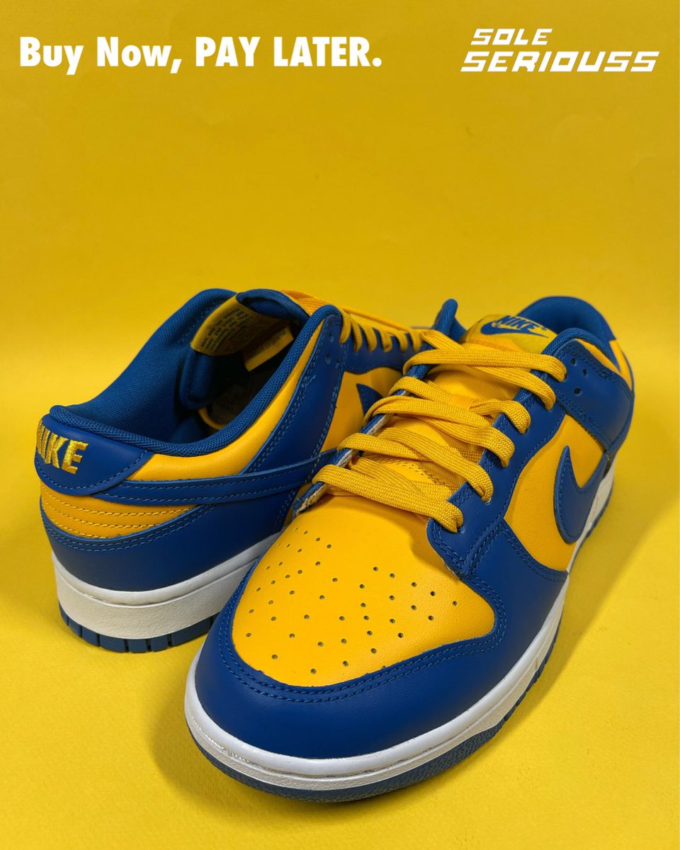 SOLESERIOUSS's tweet photo. HIT OR MISS??.. 💛💙
The Nike Dunk Low Retro 'UCLA' Available Now on the Sole Seriouss APP & https://t.co/KtJGq2IS9X
Buy Now, PAY LATER Plans Available
Same-Day Shipping On All Orders (Monday-Friday)
#Soleseriouss #Nike #NikeDunk #NikeDunkLow #DunkLowRetro #Ucla #FYP https://t.co/EnE3rv6iSy