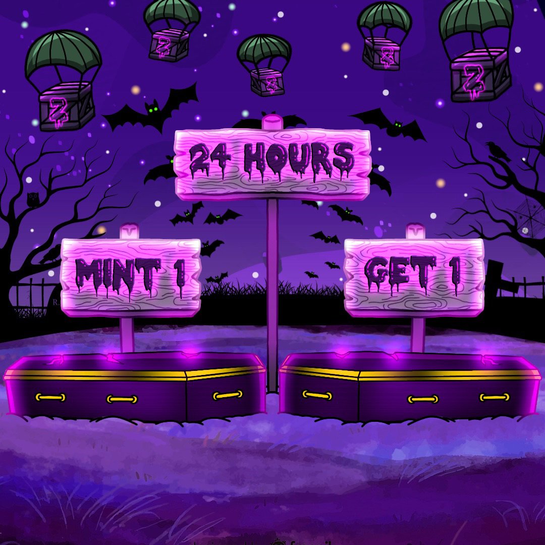 Join us: twitter.com/i/spaces/1PlKQ… *For the next 24 Hours buy 1 zom pet get 1 free. Just make a ticket in our discord. *Giving away 1 Zom Pet on this post *Follow @ZOMNFT @LazyZombieCrew *Like+ Tag 3 + RT #NFTCommuntiy #NFTGiveaway