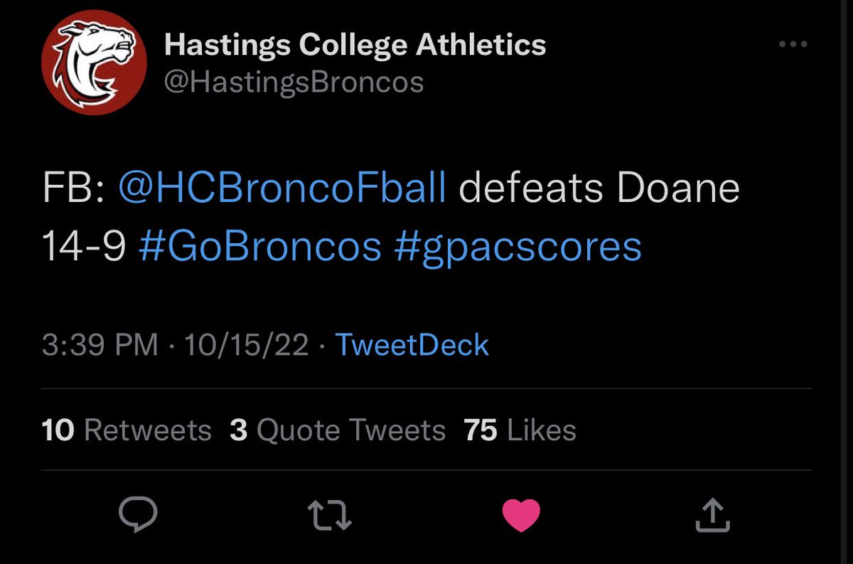 Paxton42Terry's tweet photo. @tlmichael40 @Mikemcglenn133 @jtterry04 @Coachfozz @HCBroncoFball @CoachGrayVHS @CoachNegron @RacobsShawn @VMcglenn *we beat Doane https://t.co/H7flBiz1EU