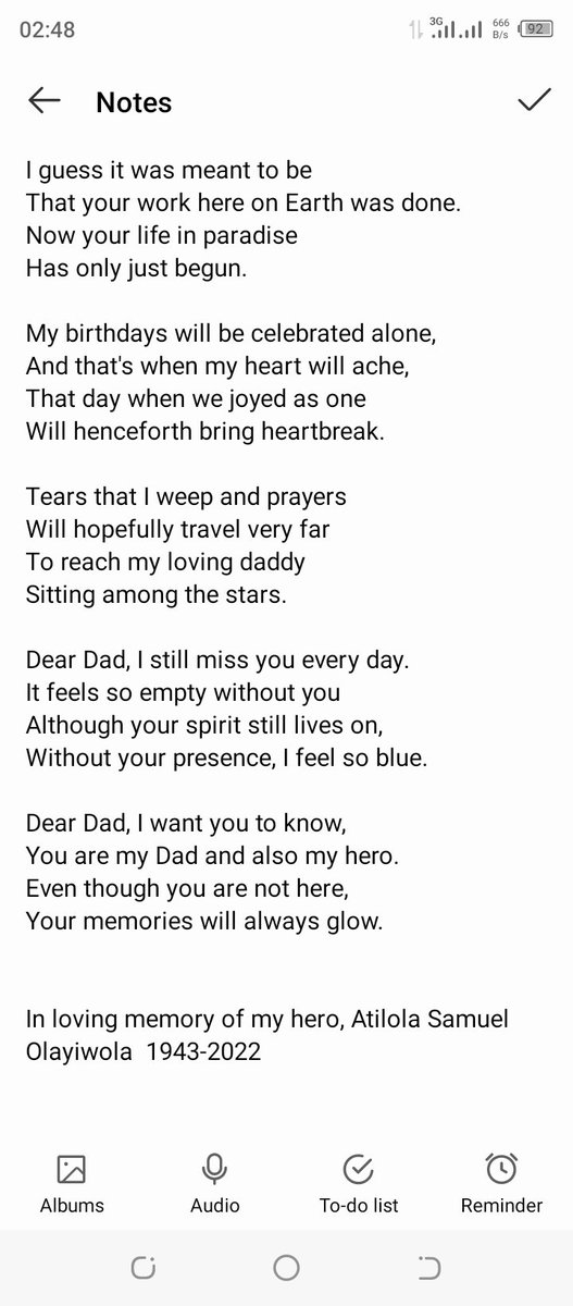 FolarinGerard's tweet photo. After 1 month, I gathered a little strength to celebrate you Daddy.
We all miss you.
Rest in Power Champ!!! ☹️☹️ https://t.co/h14oYDm7zn