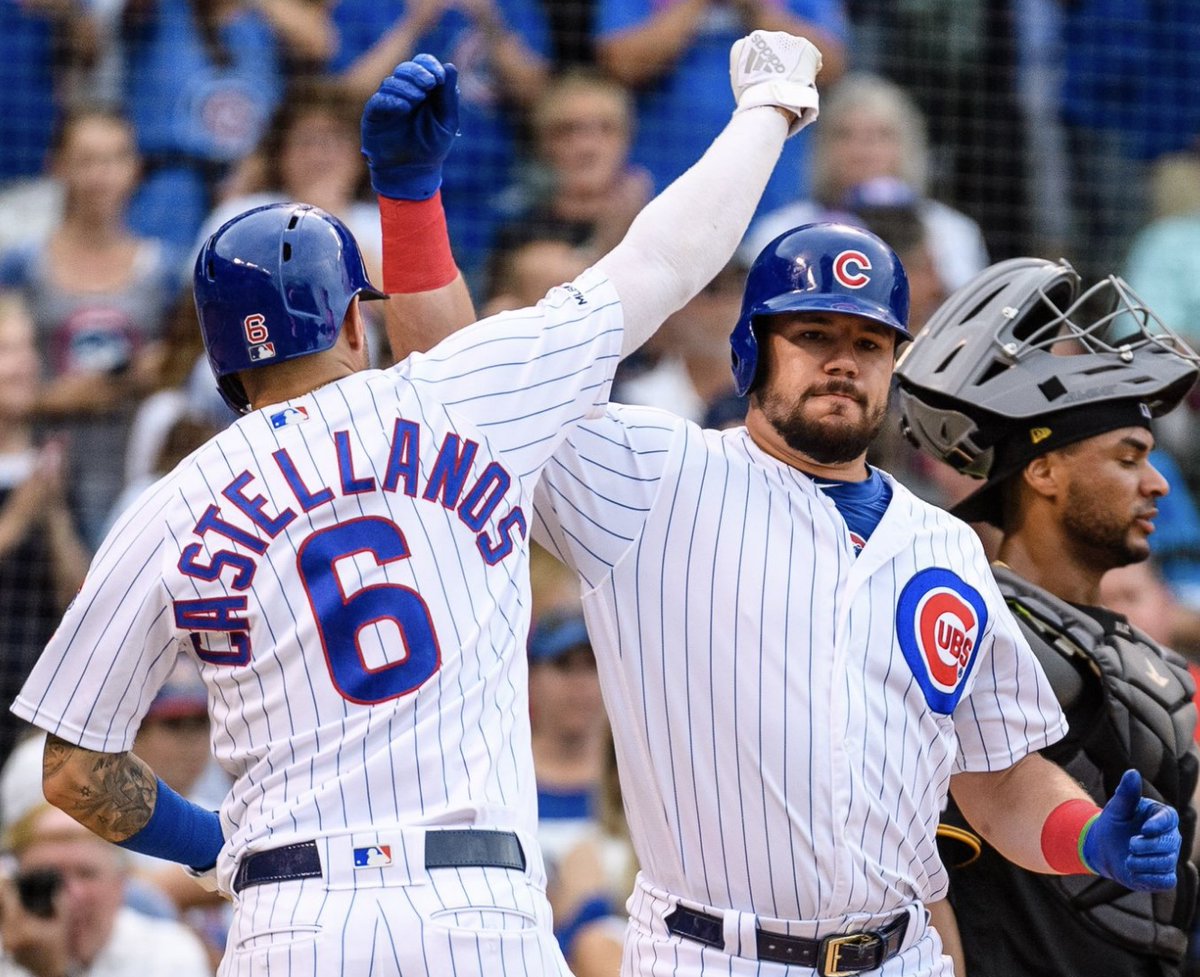 BleacherNation's tweet photo. It's kinda like the Cubs are in the NLCS again ... 

Congrats to Kyle Schwarber and Nick Castellanos! Phillies moving on. https://t.co/Gpl99YsnEV