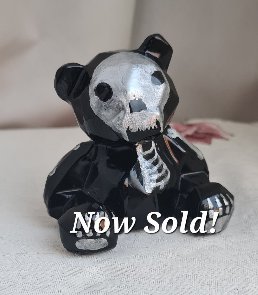 DragonfireJ's tweet photo. All these lovely Resin figurines are now sold! Sad saying goodbye to Skelly Bear, Sparkles the Unicorn, Tangerine Dream Bear, and Random Reds Bear but off they go to their new homes.
For other gorgeous handmade items visit my Folksy shop.
https://t.co/zRlTcoQu8O
#nowsold #Gone https://t.co/THi2ZiJOSq
