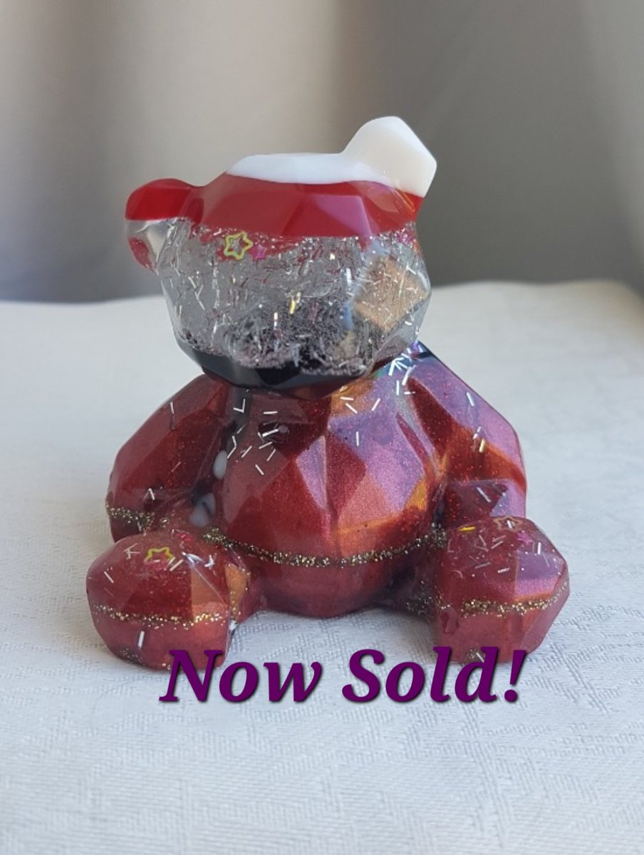 DragonfireJ's tweet photo. All these lovely Resin figurines are now sold! Sad saying goodbye to Skelly Bear, Sparkles the Unicorn, Tangerine Dream Bear, and Random Reds Bear but off they go to their new homes.
For other gorgeous handmade items visit my Folksy shop.
https://t.co/zRlTcoQu8O
#nowsold #Gone https://t.co/THi2ZiJOSq
