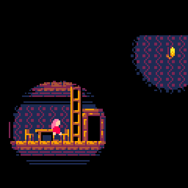 FlytrapDev's tweet photo. Hey everyone !
After not having tweeted *anything* for the past year, I'm happy to announce I've been working on a new #pico8 game !
It's a short horror game with exploration, combat and a few simple puzzles. I'm releasing it soon !
(It's still #screenshotsaturday right ?) https://t.co/IFbsOp0DIZ
