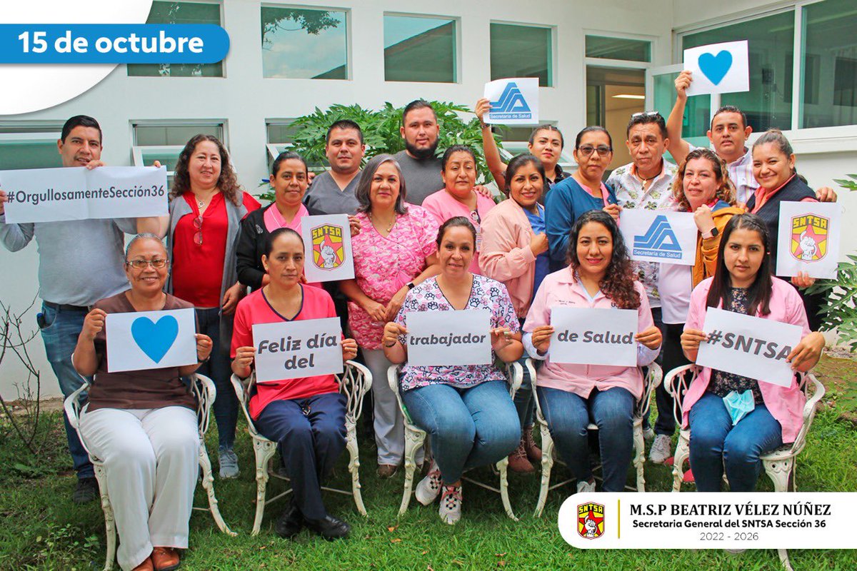 Un merecido reconocimiento a trabajadores y trabajadoras de salud, por du compromiso profesional, entrega y noble servicio a favor de la salud de las y los Guerrerenses. 
Ustedes son el corazón de la Secretaría y lo defenderemos siempre. 
¡Feliz día!💙 #Sección36
#SNTSAGuerrero