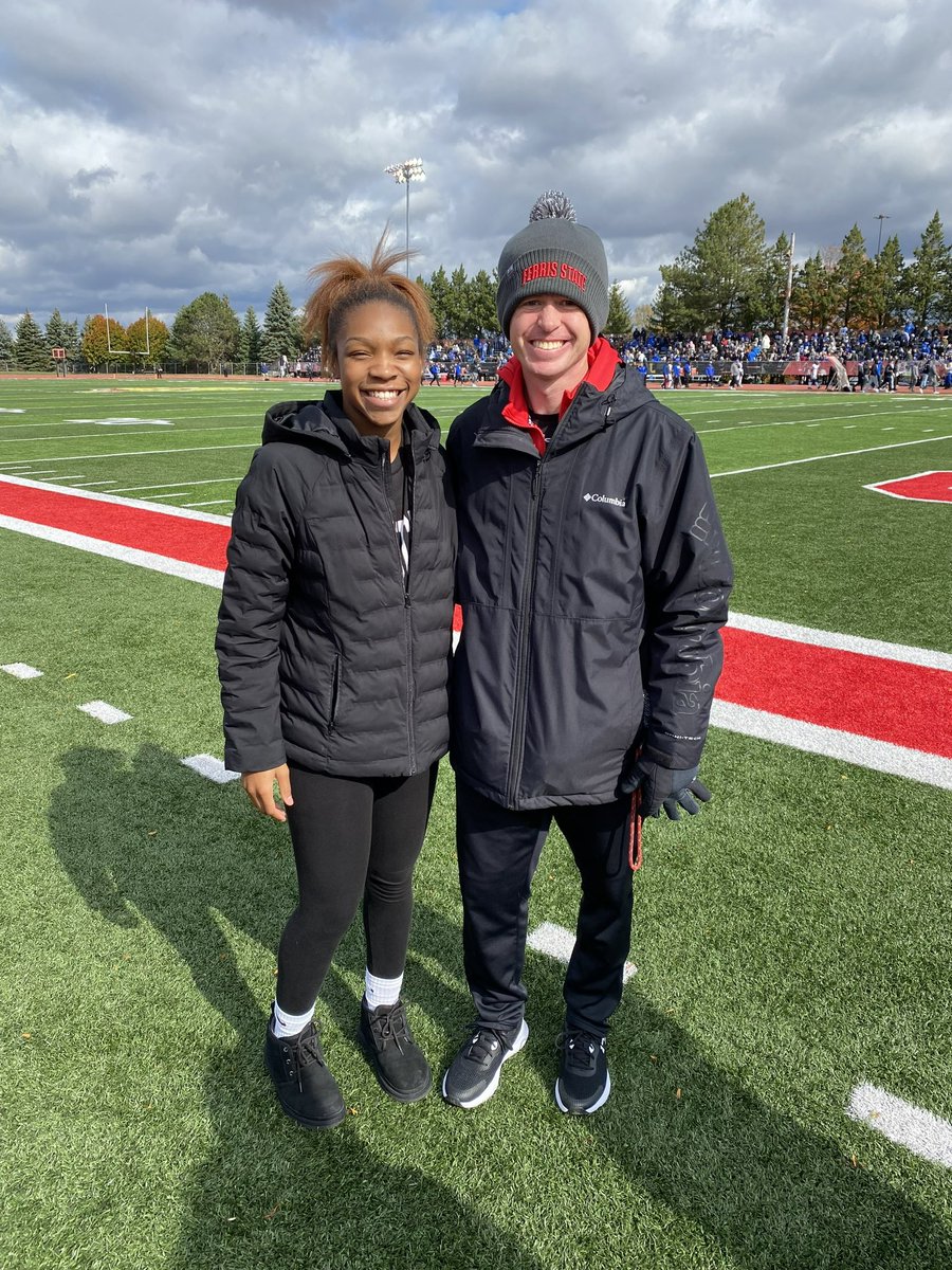 Samiyah_3's tweet photo. big thanks to @CoachKurt and the rest of the coaching staff for having me and my family today. big thank you to the girls also for showing me around the campus and some of the facilities. i had a great time at the football game also, really enjoyed myself. @FerrisWBBall. https://t.co/ZeLB52tt2p