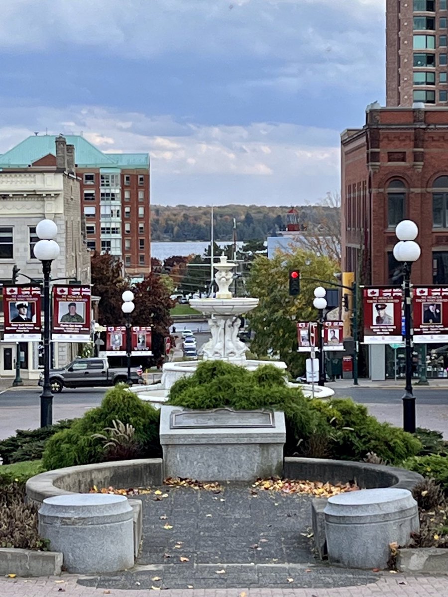 A beautiful new veterans commemoration forms a path to our cenotaph this yr in <a href="/DT_Brockville/">Downtown Brockville</a>. Well done, Branch 96 of the #RCLegion. We will remember them 🇨🇦

#Brockville
#XBR 
#RemembranceDay